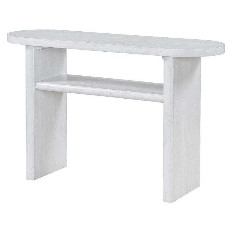 Console moderne minimaliste avec étagère de rangement