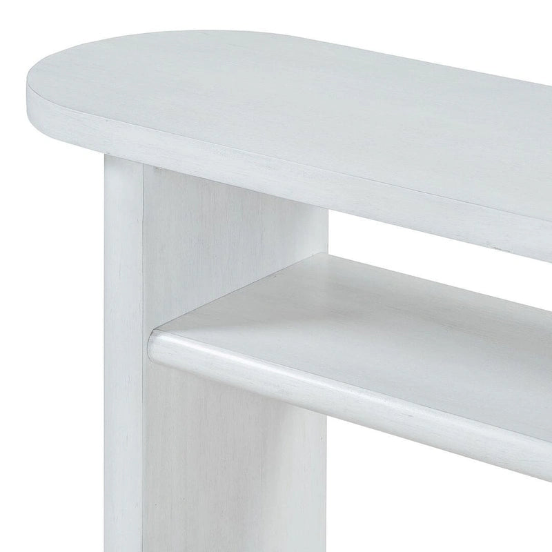 Console moderne minimaliste avec étagère de rangement