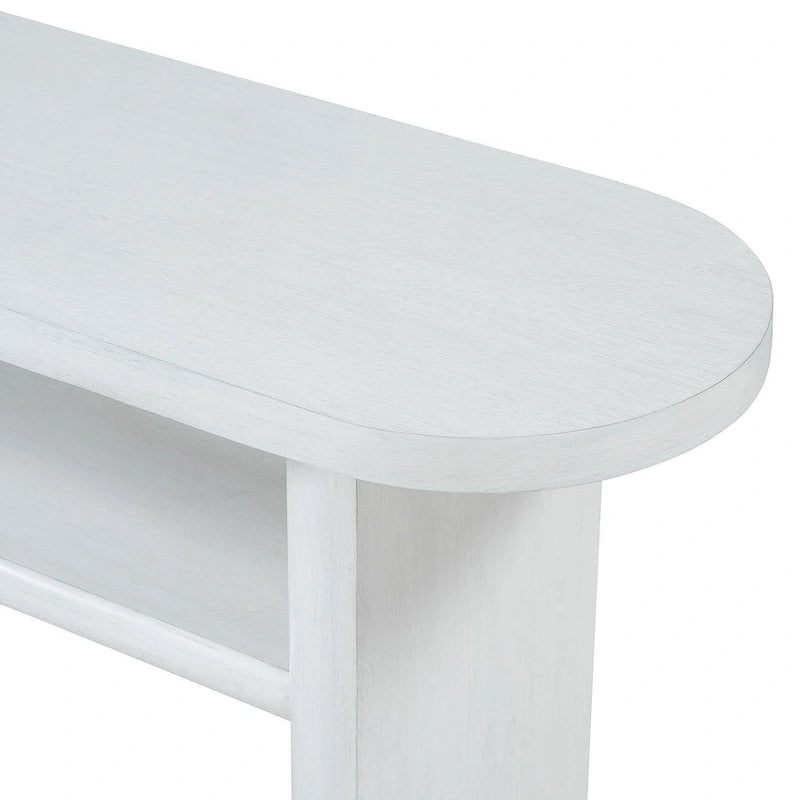 Console moderne minimaliste avec étagère de rangement