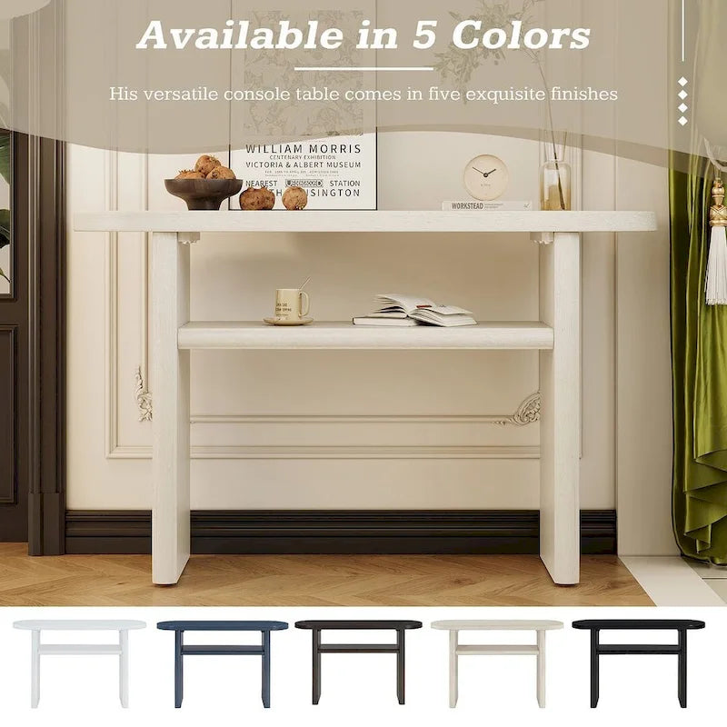 Console moderne minimaliste avec étagère de rangement