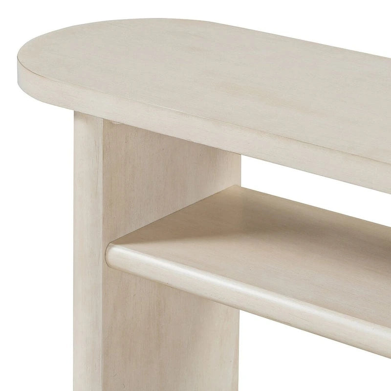 Console moderne minimaliste avec étagère de rangement