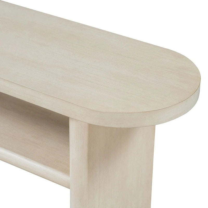 Console moderne minimaliste avec étagère de rangement