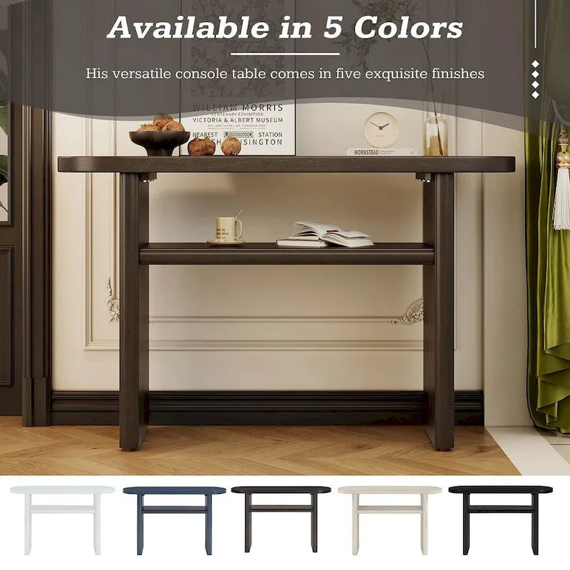 Console moderne minimaliste avec étagère de rangement