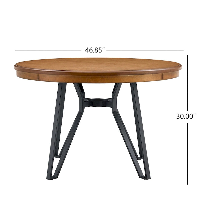 Chaise de salle à manger en hévéa recouverte de tissu, style Mid-Century Modern