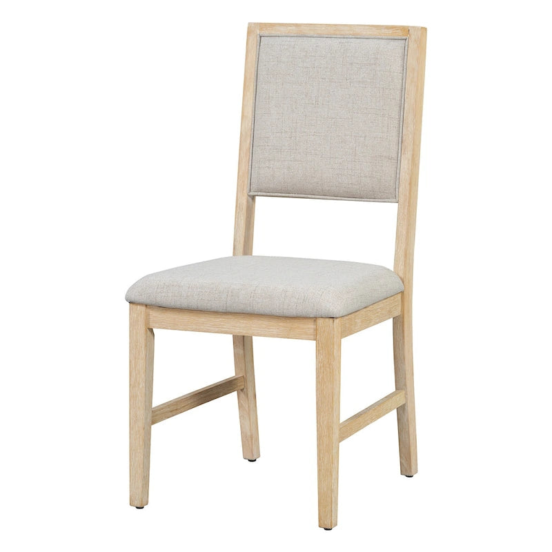 Table à manger rectangulaire en bois d'acacia avec piètement tréteau sculpté, plateau en placage de chêne