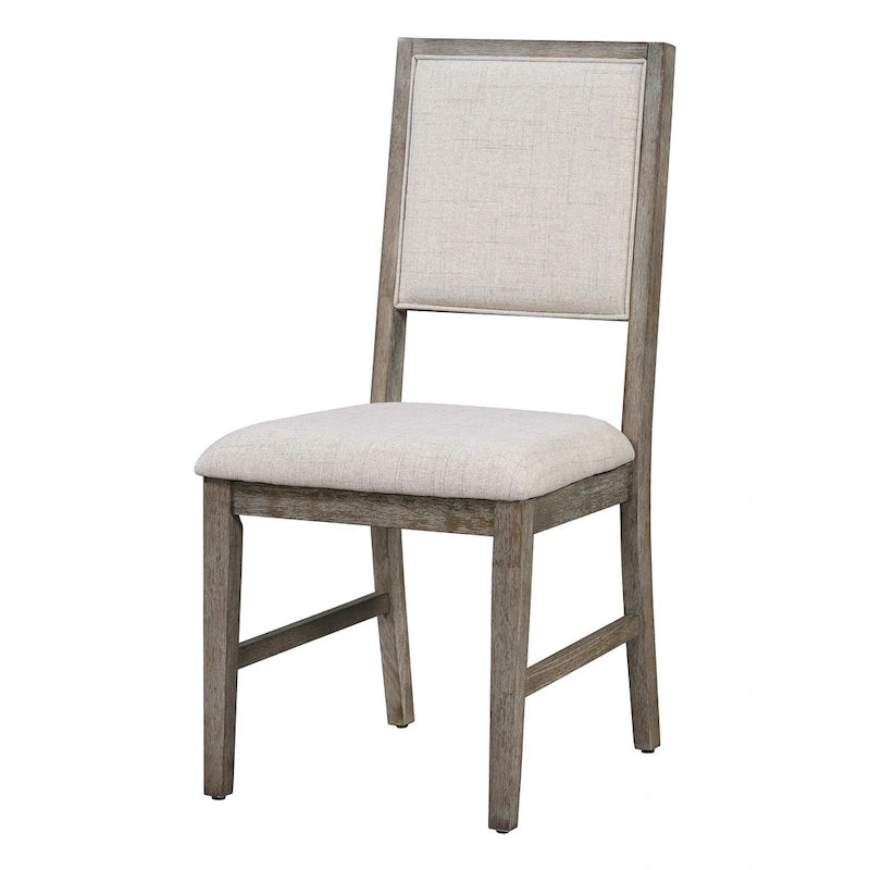 Table à manger rectangulaire en bois d'acacia avec piètement tréteau sculpté, plateau en placage de chêne