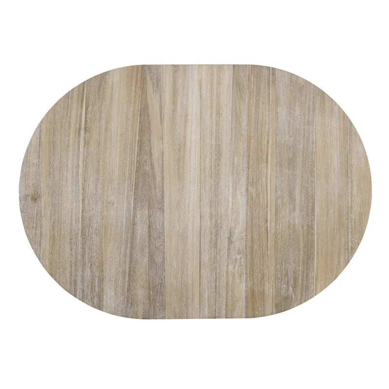 Table à manger ronde extensible avec pieds en croix style rétro champêtre