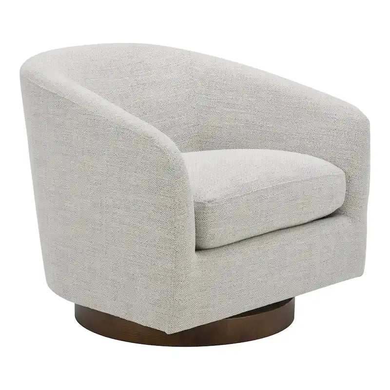 Fauteuil pivotant moderne en tissu