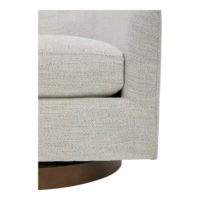 Fauteuil pivotant moderne en tissu