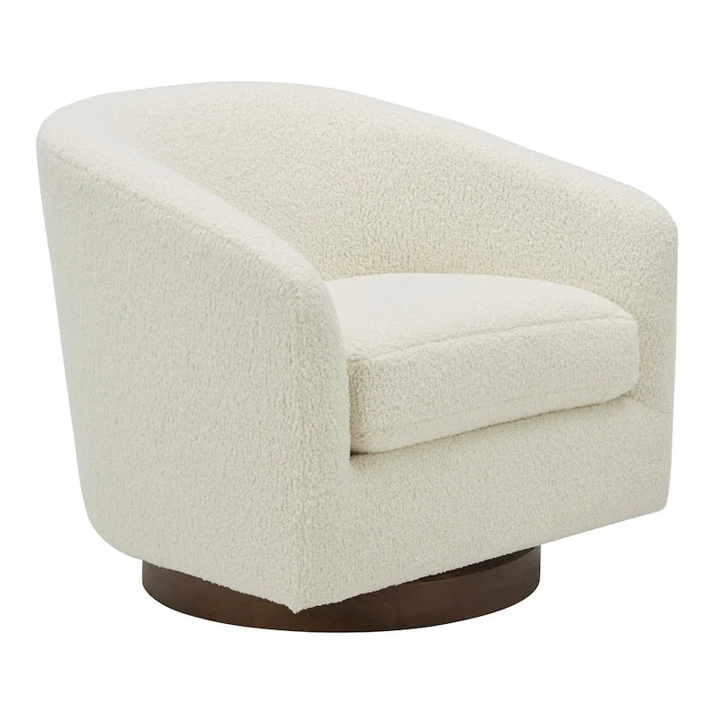 Fauteuil pivotant moderne en tissu