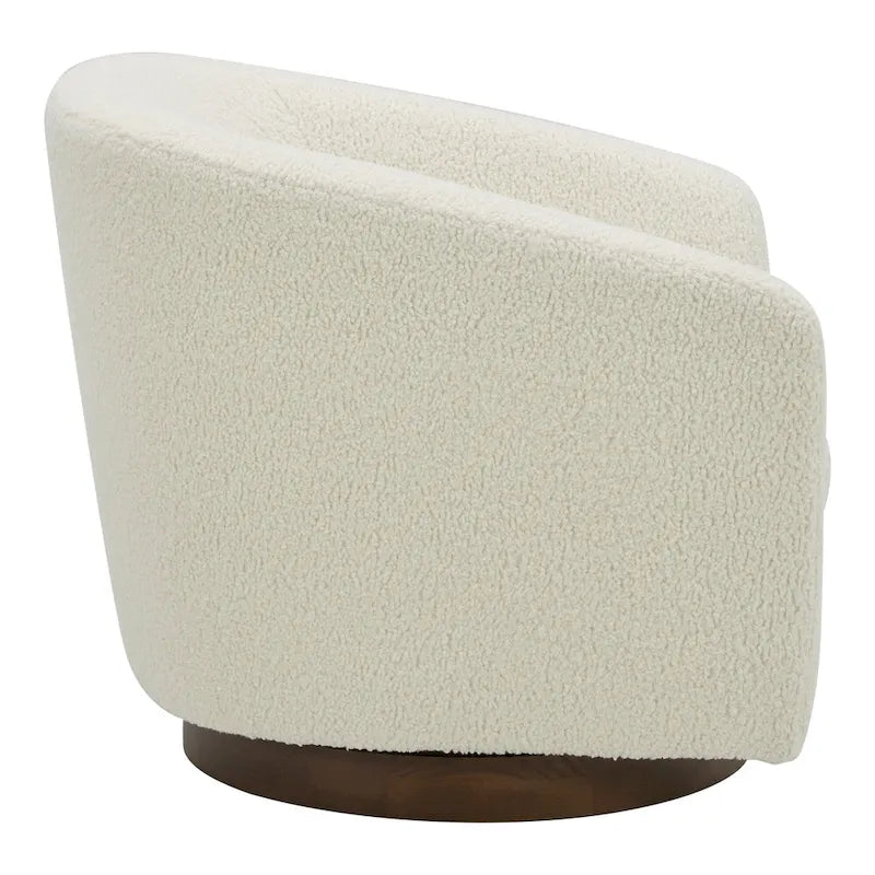 Fauteuil pivotant moderne en tissu