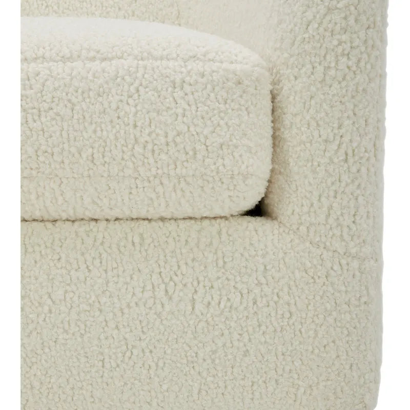 Fauteuil pivotant moderne en tissu