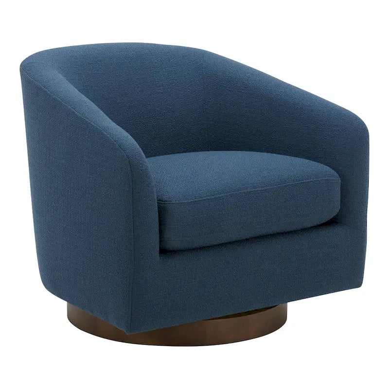 Fauteuil pivotant moderne en tissu