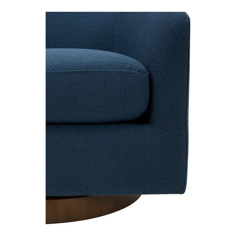 Fauteuil pivotant moderne en tissu