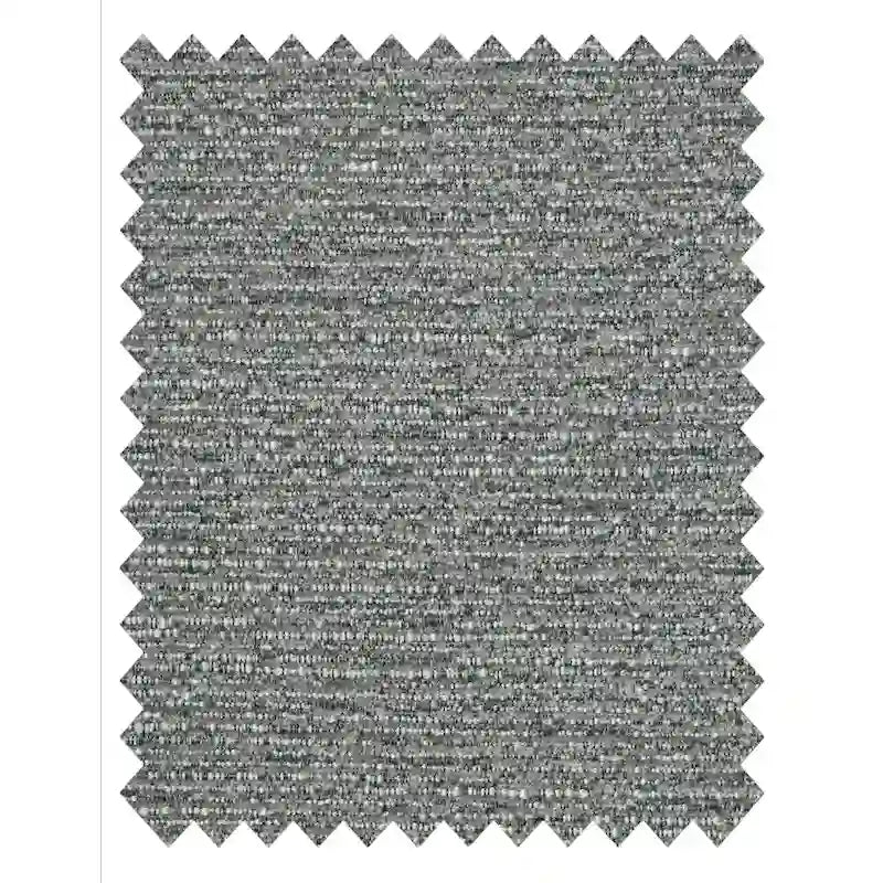 Pouf rembourré rond en tissu texturé avec pieds en bois espresso