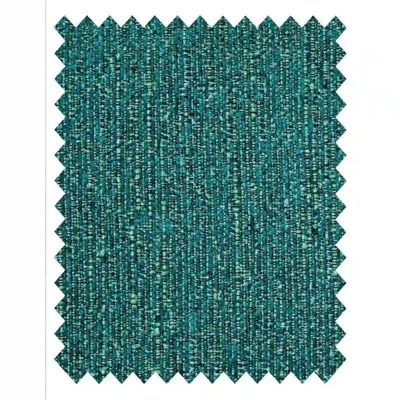 Pouf rembourré rond en tissu texturé avec pieds en bois espresso