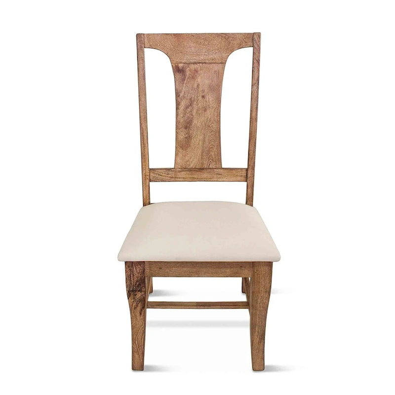 Pengrove Mango Wood Upholstered Dining Chairs, Set of 2 - N/A