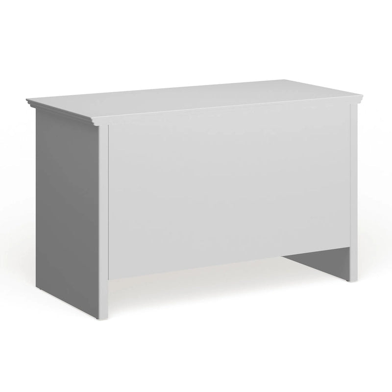 White Wood Shoe Storage Bench with Clean Contemporary Style