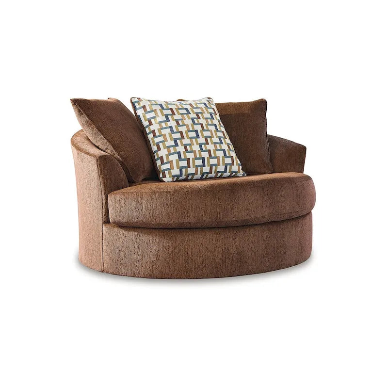 Modern Oversized Swivel Accent Chair with 360-Degree Rotation for Living Room