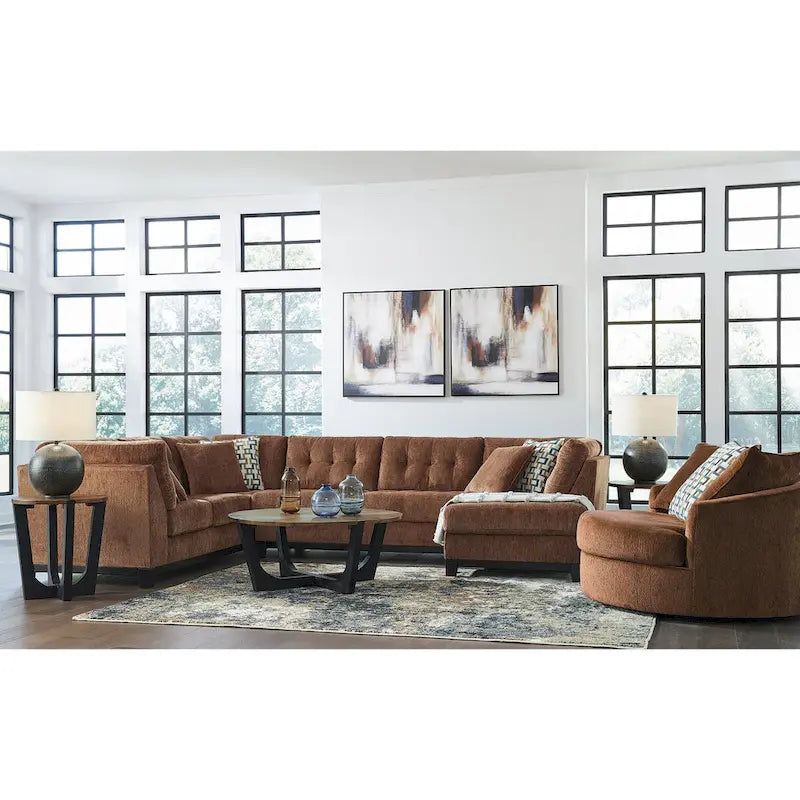 Modern Oversized Swivel Accent Chair with 360-Degree Rotation for Living Room