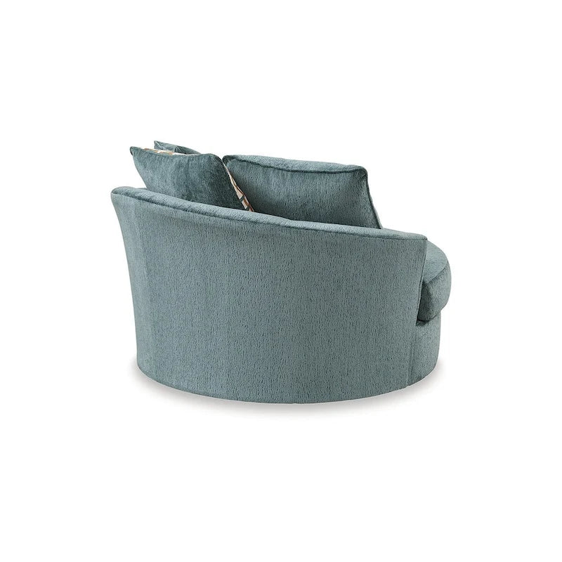 Fauteuil d'appoint pivotant surdimensionné moderne avec rotation à 360 degrés pour salon
