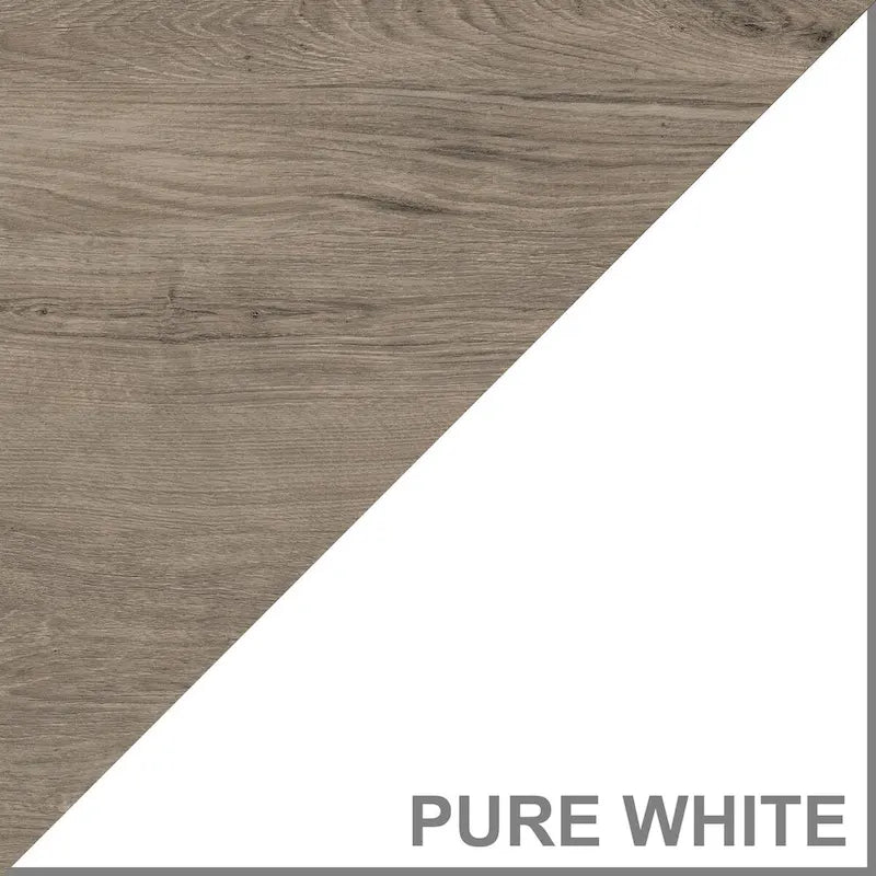 Table basse de ferme avec étagère inférieure design bicolore moderne