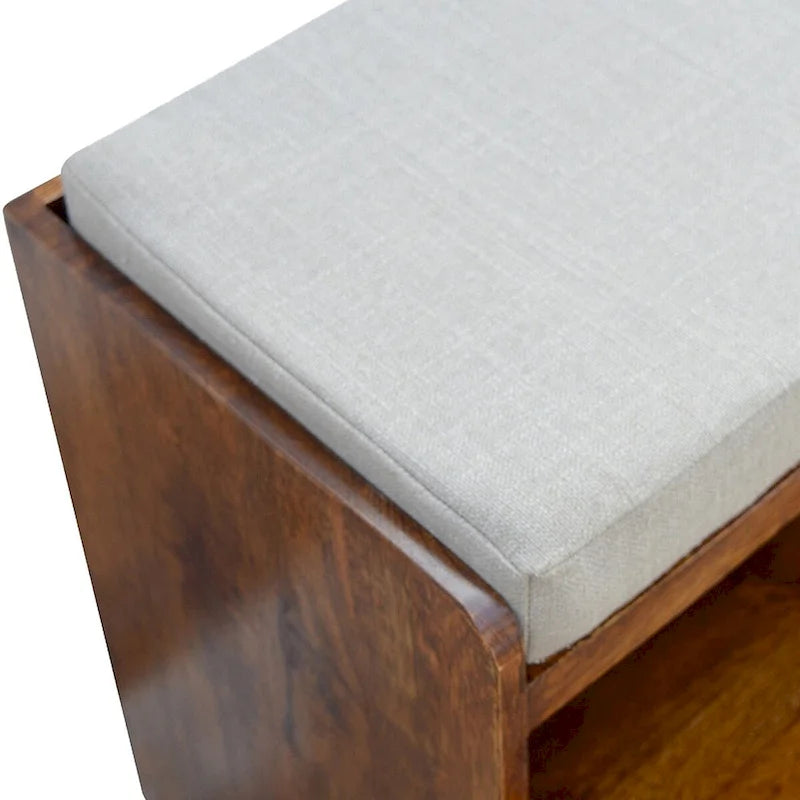 Mud Linen Pull-Out Shoe Bench