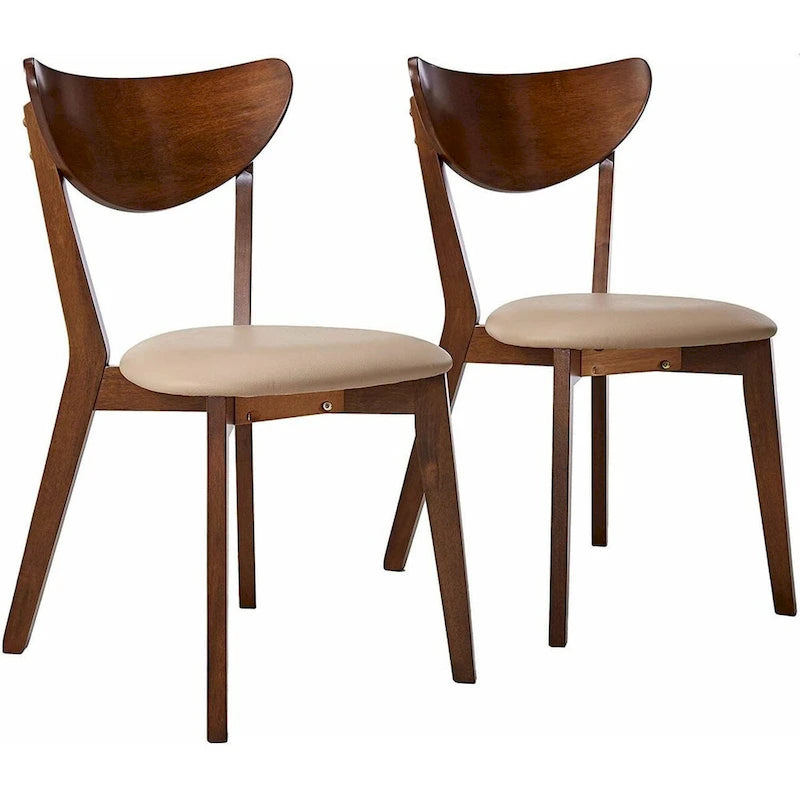 Retro Mid-century Design Chestnut Dining Chair