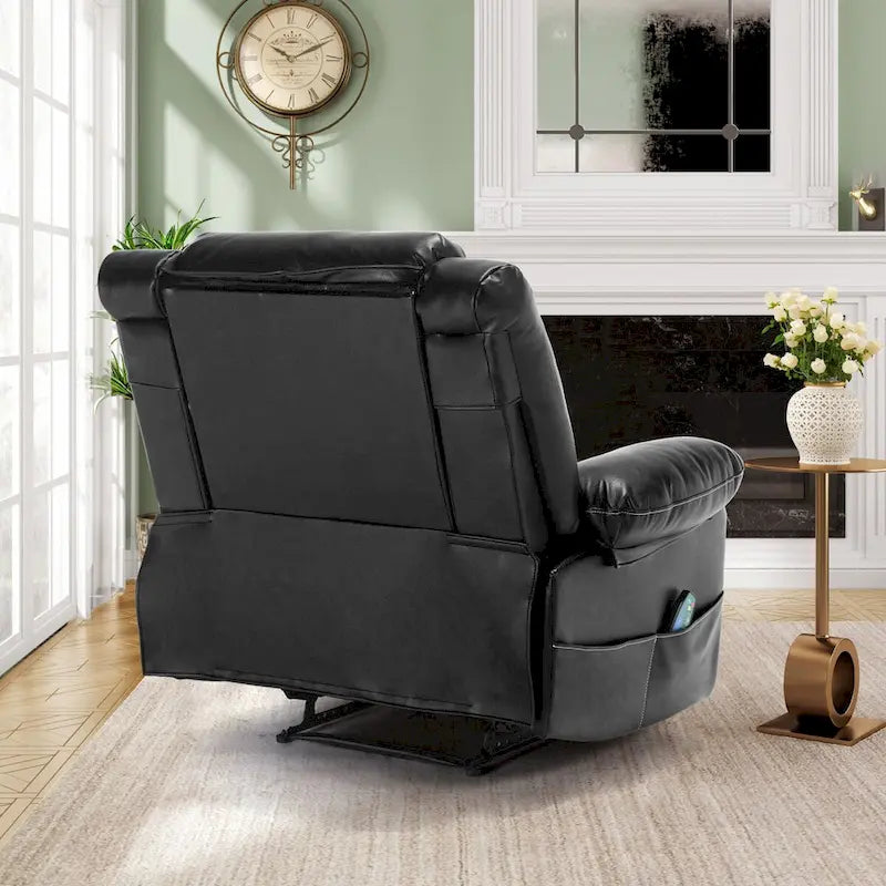 Fauteuil inclinable de massage en cuir respirant pour salon